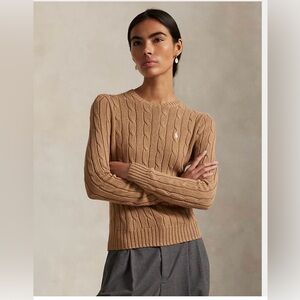Polo Ralph Lauren Cable-knit Cotton Crewneck Sweater